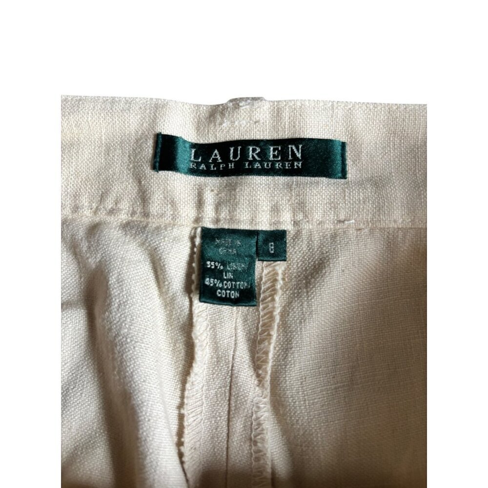Lauren Ralph Lauren Women's Beige Casual Pants - Picture 3 of 7
